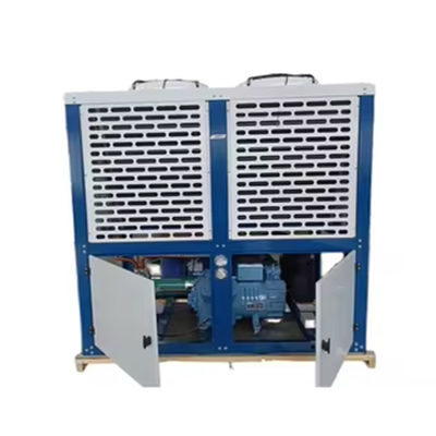 Unità di congelatore commerciale raffreddata ad aria frigorifero Bitzer Motore automatico di pompa di calore di scambio di calore di condensazione casa ristorante