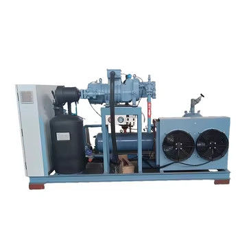 Compressore a vite industriale raffreddato ad aria Nuova condizione Unità di condensazione Caratteristiche automatiche Il nucleo è un motore frigorifero Compressore Refcomp
